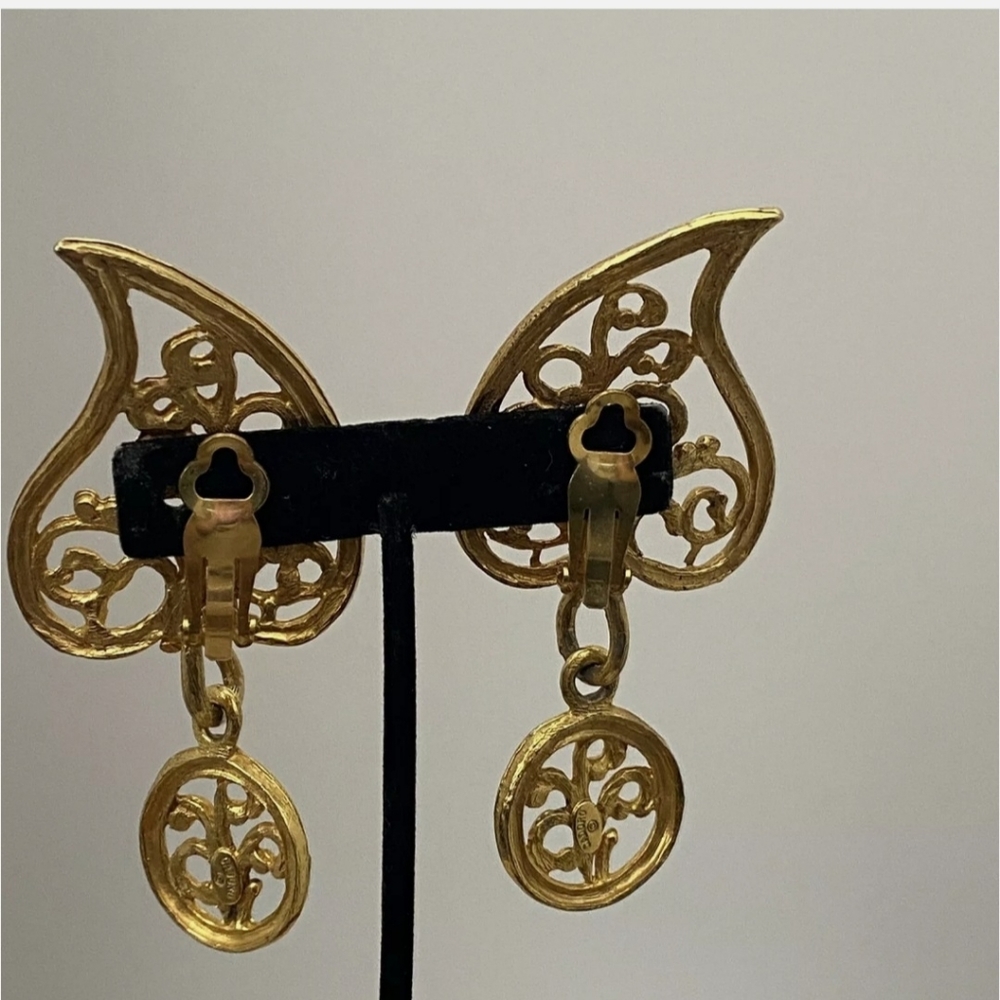 Rare Signed Runway Cadoro Earrings - Picture 5 of 10